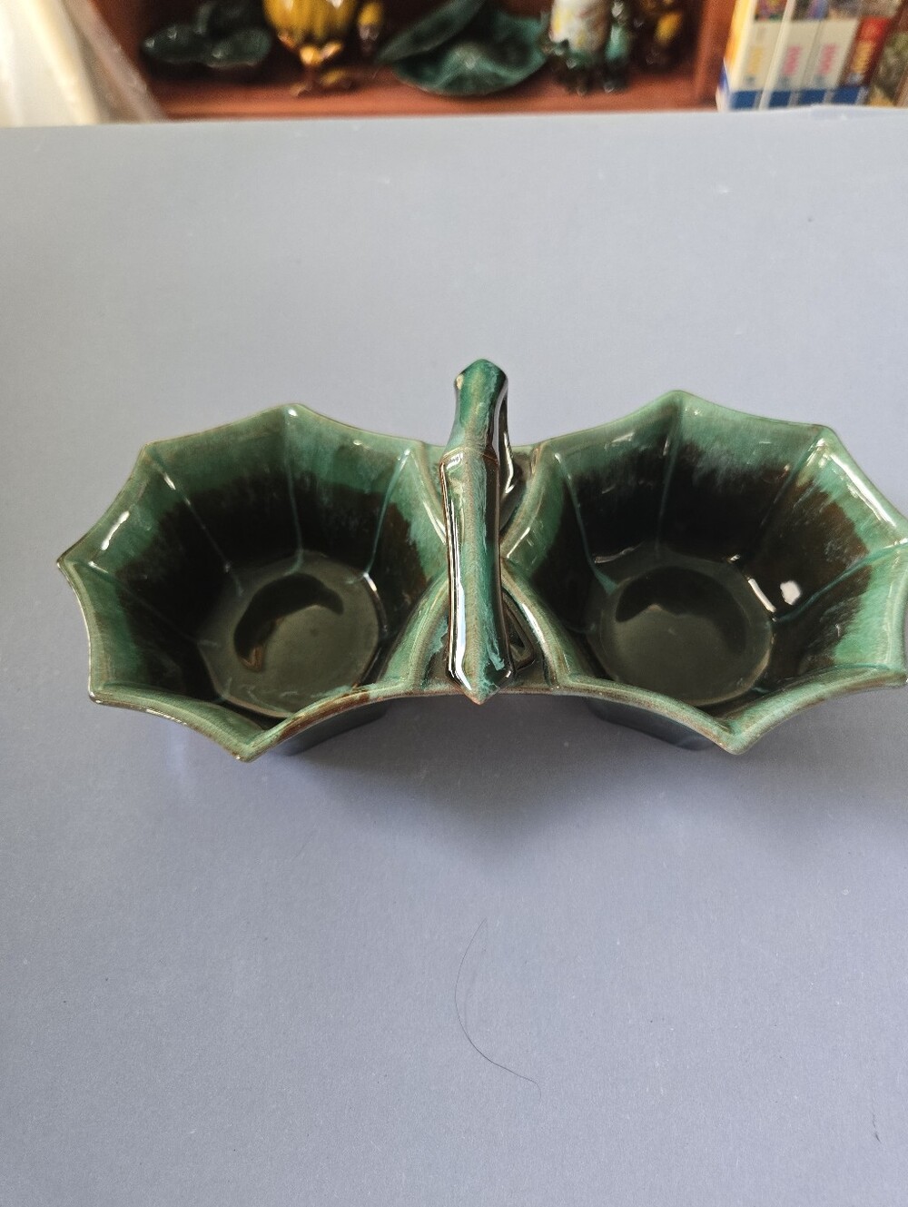 Blue Mountain Pottery 2 Section Dish